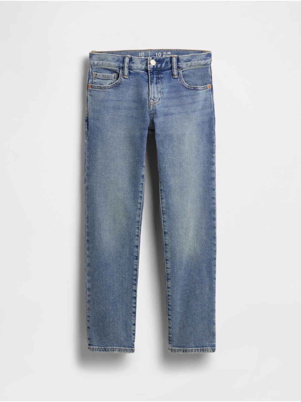 GAP Boys Light Wash Blue Straight Jeans - Size 18 Slim